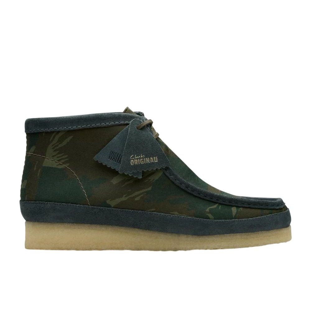 Clarks Wallabee Boot Green Camouflage Unused