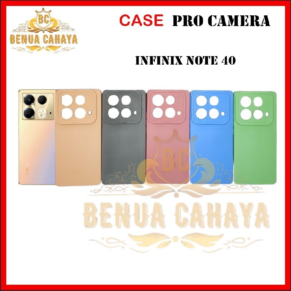 CASE INFINIX NOTE 50S NOTE 50X NOTE 40 NOTE 40 PRO - NOTE 50 - NOTE 50 PRO SOFTCASE PRO CAMERA