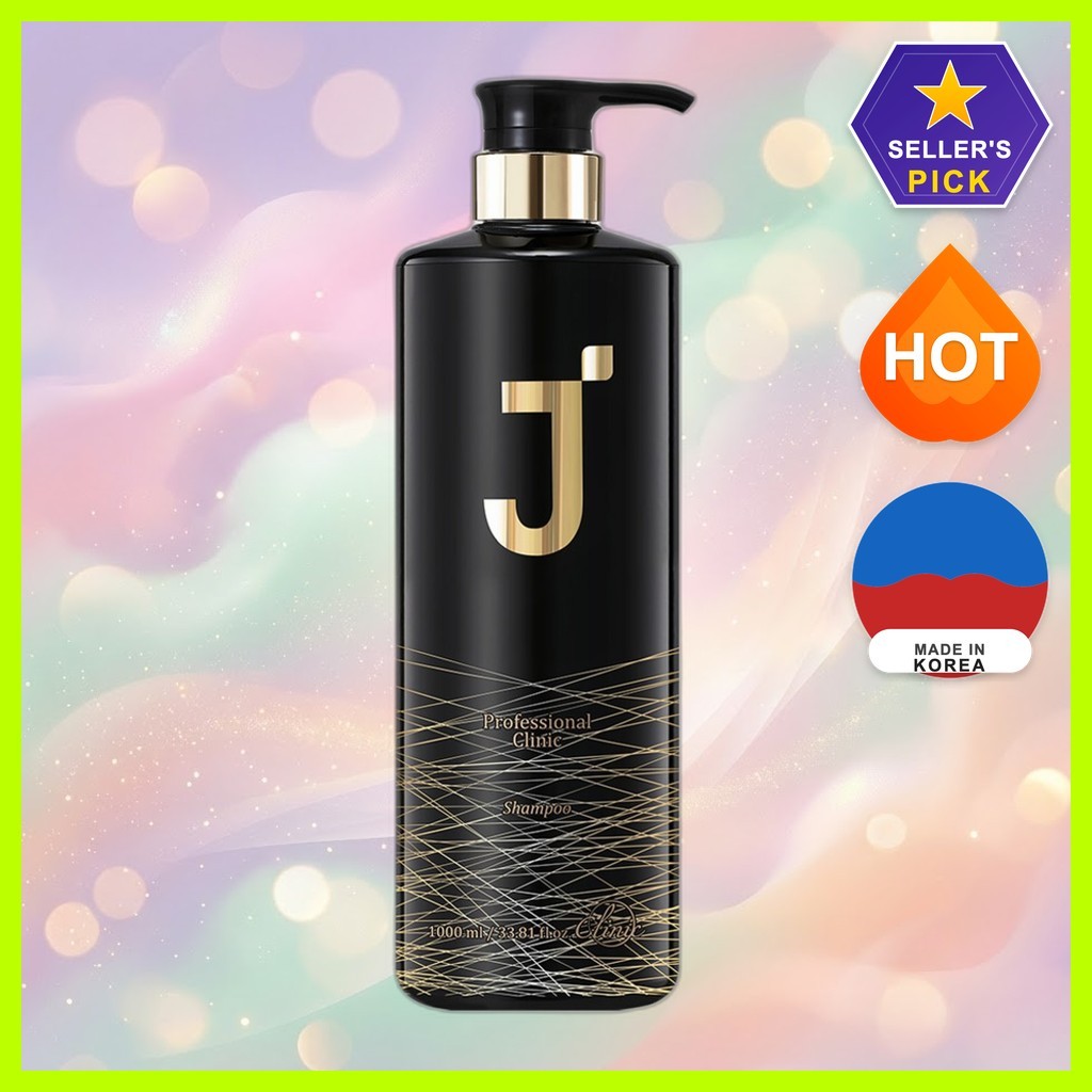 [jsoop] แชมพู Black J Professional Clinic, 1L, 1 ชิ้น / แชมพูเกาหลี / ทําความสะอาดเกรดซาลอน / ของแท้