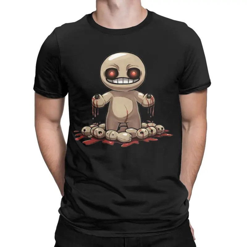 เสื้อยืด The Binding Of Isaac สำหรับทุกเพศ ผ้าฝ้าย พิมพ์ลายเกม คอกลม แขนสั้น