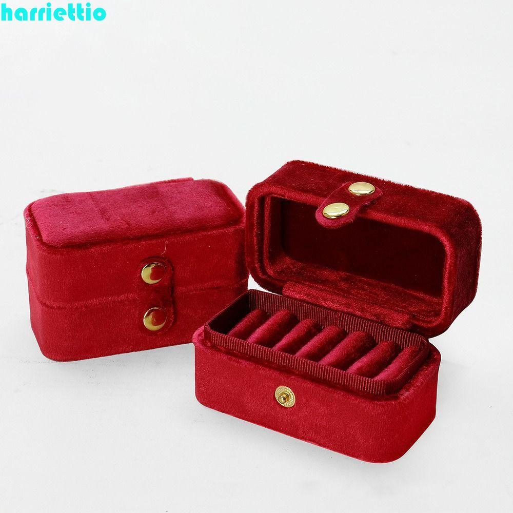 HARRIETTIO กล่องแหวนกํามะหยี่, ออแกไนเซอร์ Jewlery
