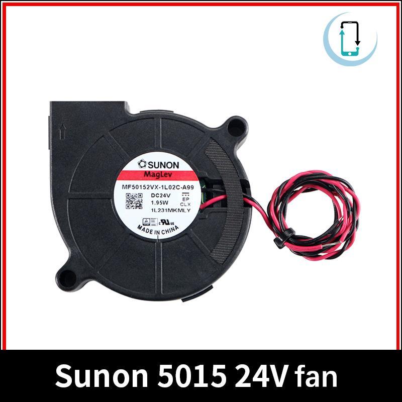 [AT] Sunon 3D เครื่องพิมพ์พัดลม 5015 24V 0.41A พัดลมแบริ่งคู่แรงเหวี่ยง DC Cooling Turbo พัดลม 5015S
