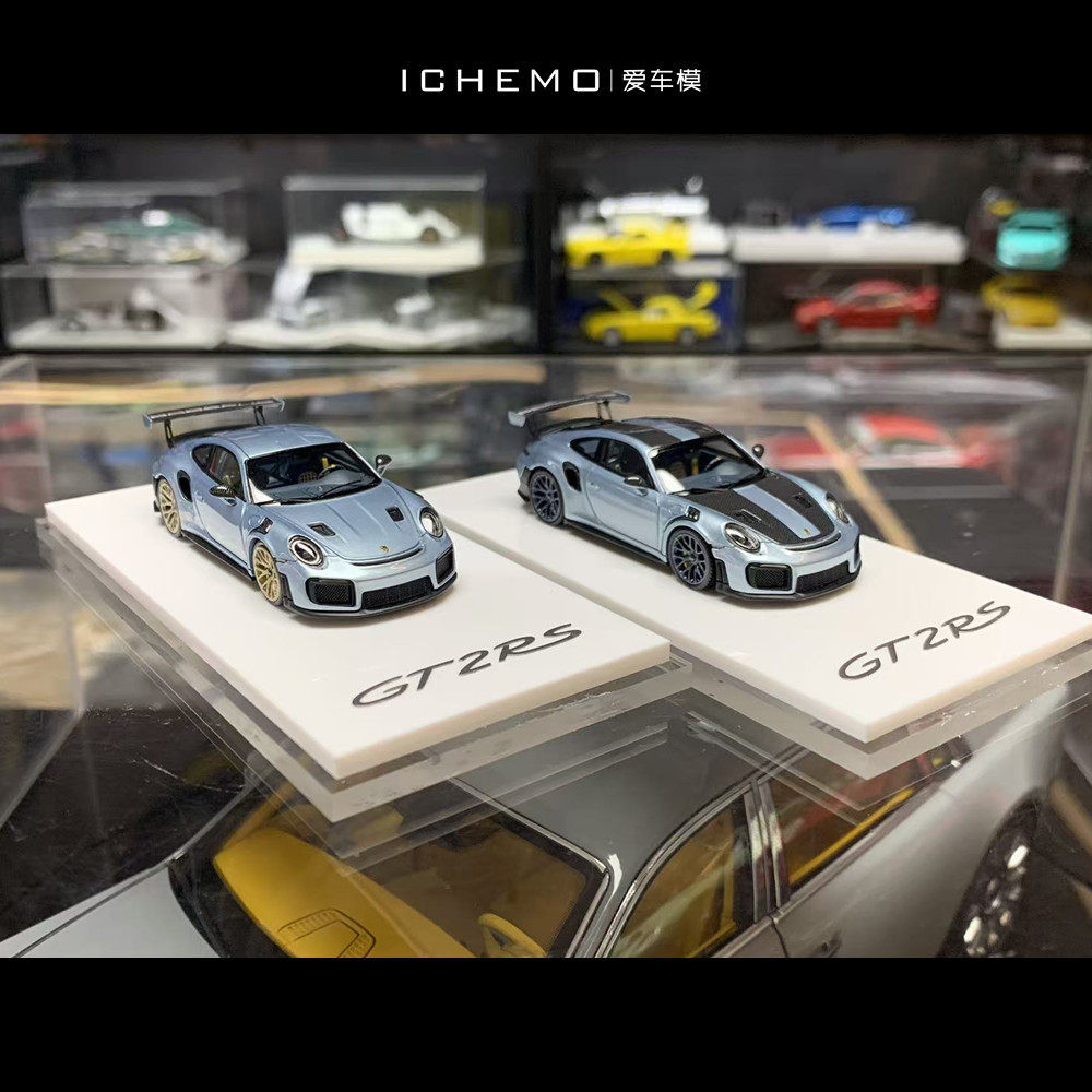 SUHE 1: 64 Porsche 911GT3RS 992 911GT2RS เรซิ่นรถคอลเลกชันเครื่องประดับ