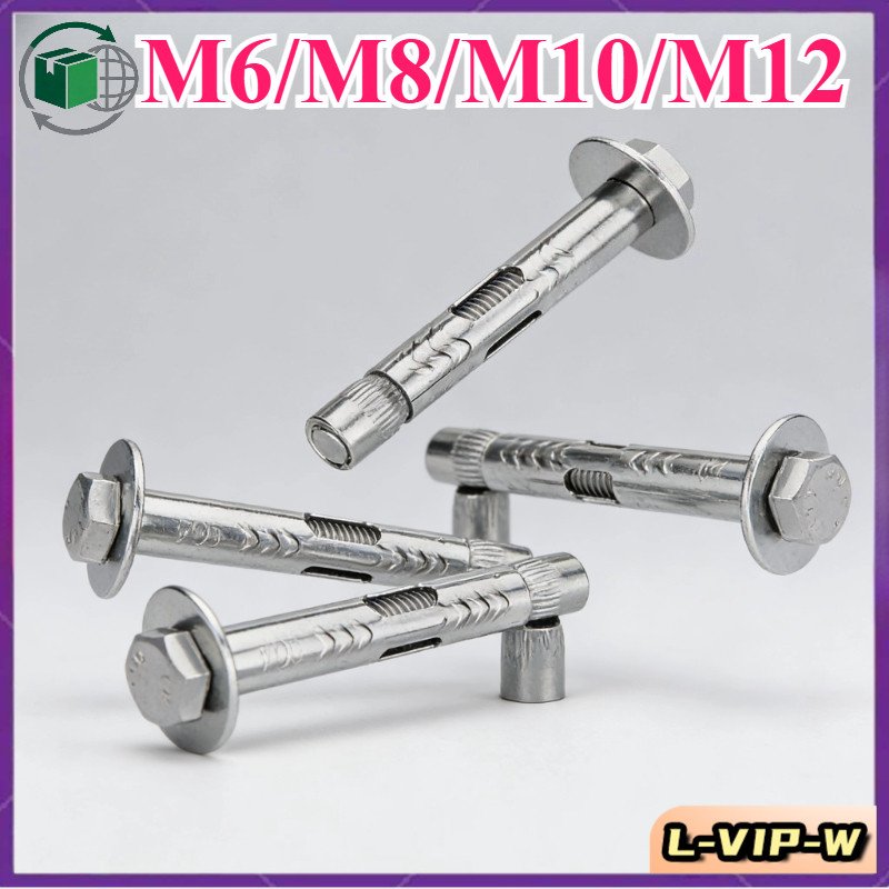 304 สลักเกลียวขยายหกเหลี่ยมด้านนอกสแตนเลส M6/M8/M10/M12L-VIP-W
