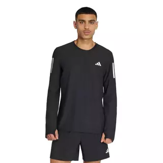 adidas วิ่ง เสื้อยืดแขนยาว Own The Run ผู้ชาย สีดำ IN1486