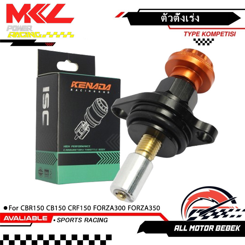 KENADA RACING ตัวตั้งรอบเดินเบา ตัวตั้งเร่ง CBR150 CB150 CRF150 FORZA300 FORZA350  ตัวตั้งเบาCNC เรือนลิ้นเร่ง ตัวตั้งเร่งอากาศ ปรับรอบเดินเบา