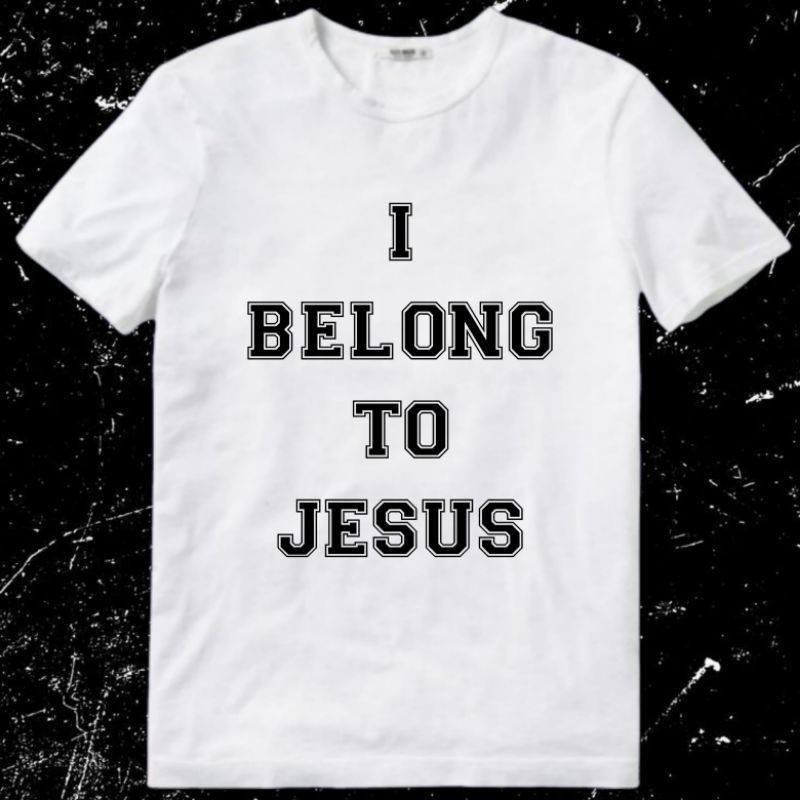 ใหม่ เสื ้ อยืดเสื ้ อยืดชายชายหญิง Unisex คริสเตียนคาทอลิกศาสนา I Belong To Jesus Jesus JesusSize S