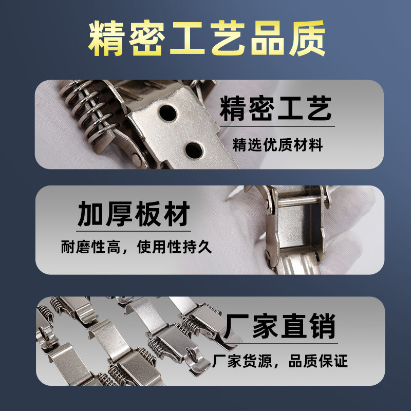 AW Anwang 108,108A, 109,109A หัวเข็มขัดสปริงคู่-สแตนเลสกล่องไม้ล็อคหัวเข็มขัดคู่หัวเข็มขัดล็อคหัวเข็