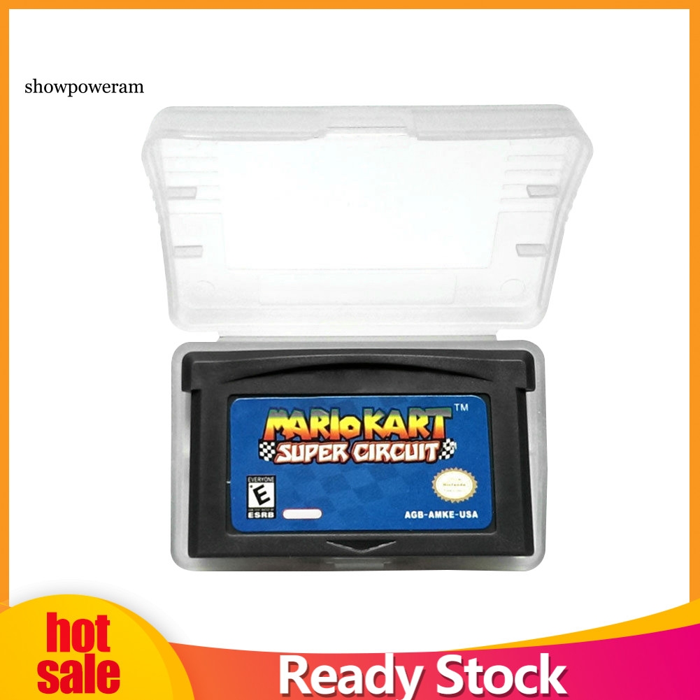 SPM Mario Kart Super Circuit การ์ดเกมการ์ดสําหรับ Nintendo GameBoy Advance