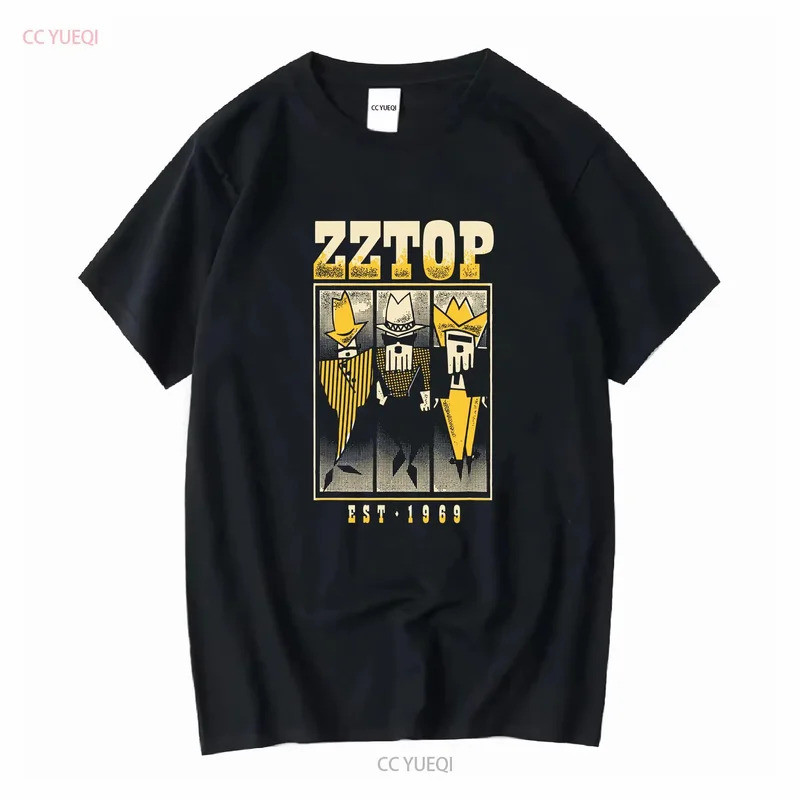 เสื้อยืด VTG 1986 Zz Top Tour BAND สีดำ ไซส์ S ถึง 5XL รุ่น H2564 แขนยาวหรือแขนสั้น เสื้อผ้าดีไซเนอร