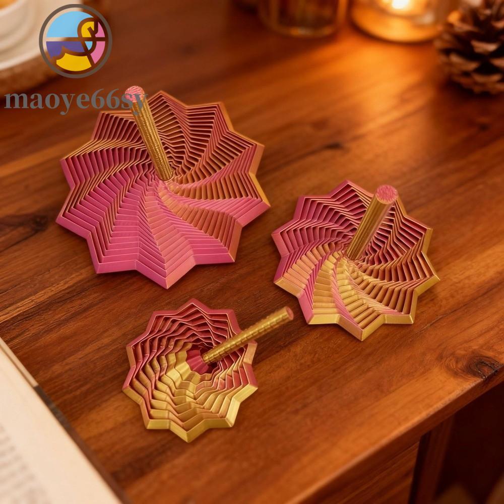MAOYE66SY Fractal Fidget Star Model, การพิมพ์ 3D ขยายภาพภาพภาพภาพลวงตาหกเหลี่ยม, เด็กเรขาคณิตออกแบบค