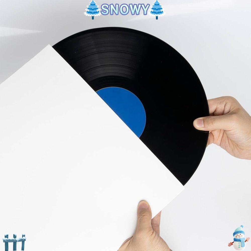 SNOWY Vinyl Records Sleeve, 12 นิ้ว Square LP Vinyl Record Cover, Resealable Record Storage Bags