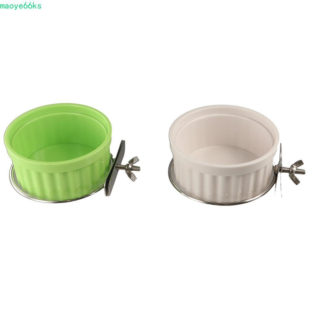 MAOYE Bird Cage Feeder, Wall Mount ที่ถอดออกได้นกแก้วชามน้ํา,นกแก้วน้ําเครื่องดื่มพลาสติก Candy สีนก