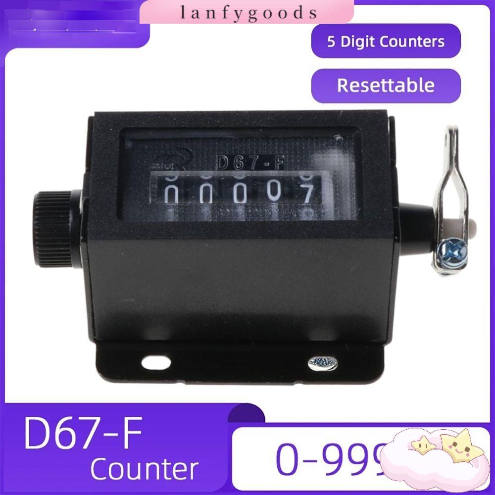 LANFYGOODS Lap Counter สําหรับการพิมพ์กดโลหะดึงจังหวะ Tally Counter Pull Counter