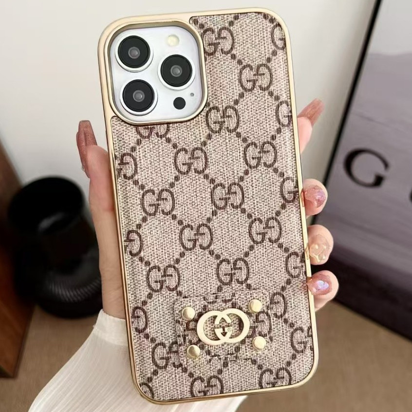 สําหรับ iPhone 17 16 15 14 13 12 11 Pro Max Hood แฟชั่น 3D ป้ายโลหะหรูหราหนังเคสโทรศัพท์ฝาครอบปลอก