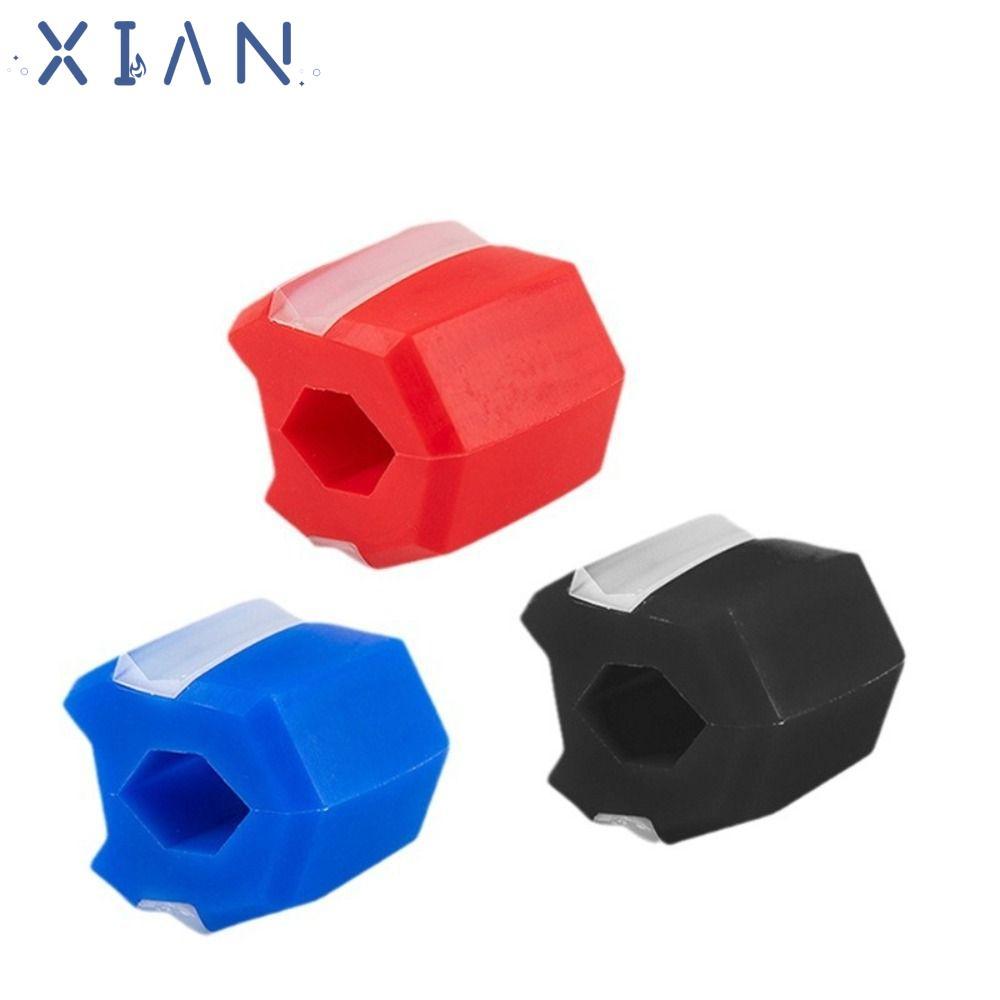 XIANEN Jawzr Trainer,ซิลิโคนAnti-aging Jaw Exerciser,ออกกําลังกายฟิตเนสอุปกรณ์สีดําสีแดงสีฟ้าอาหาร-g
