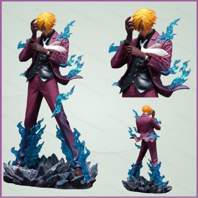 YT3 One Piece Sanji Ifrit Jambe Collectible Action Figure Desktop Ornament