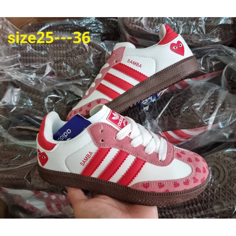 New Samba รองเท้าผ้าใบเด็ก รองเท้ากีฬา ใส่ได้ทั้งเด็กผู้หญิงและเด็กผู้ชาย มี25-36