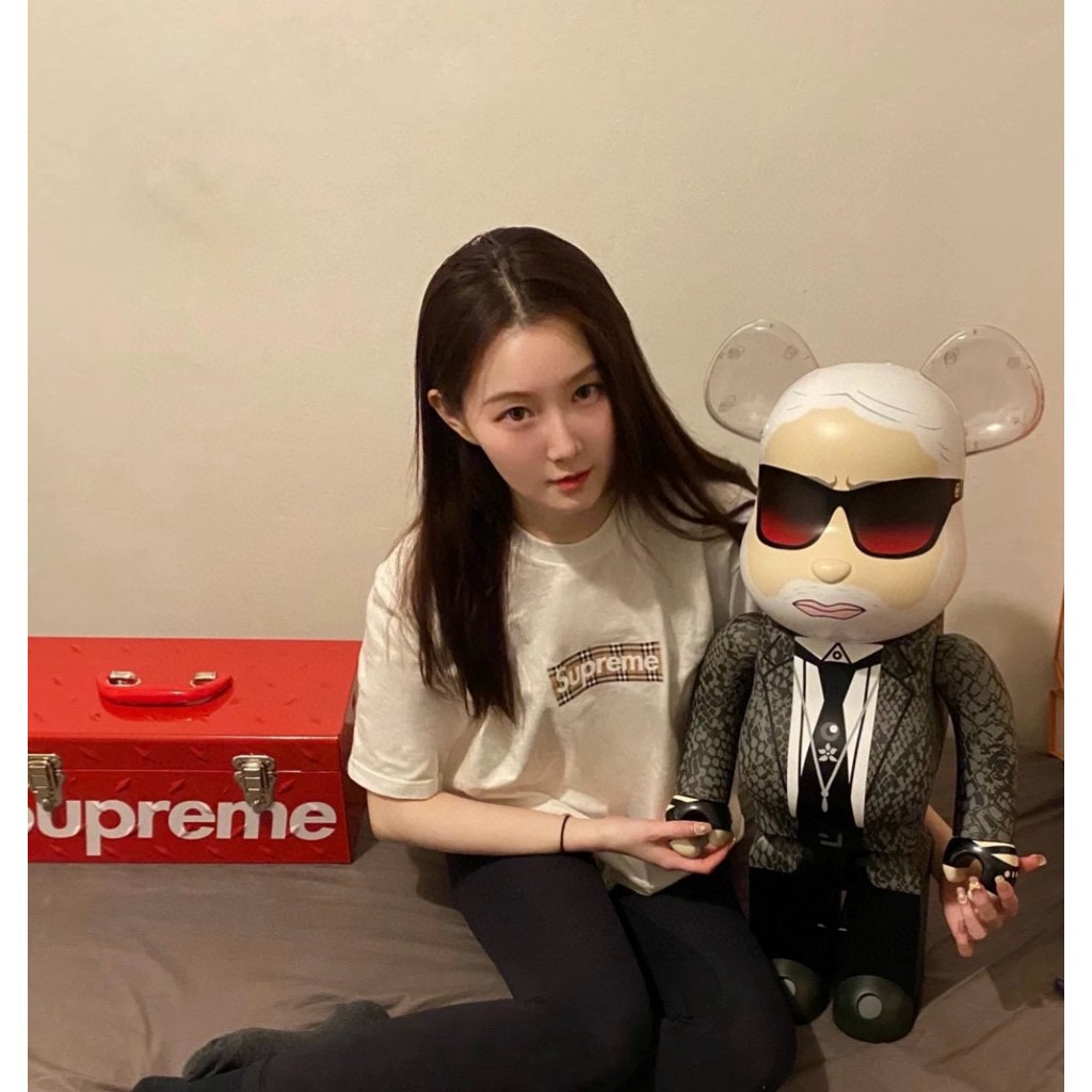 Burber @ ry2026 Star คลาสสิกรอบคอแขนสั้นเสื้อยืดผู้ชายผู้หญิงสไตล์เคาน์เตอร์ Synchronous ภายใน Match