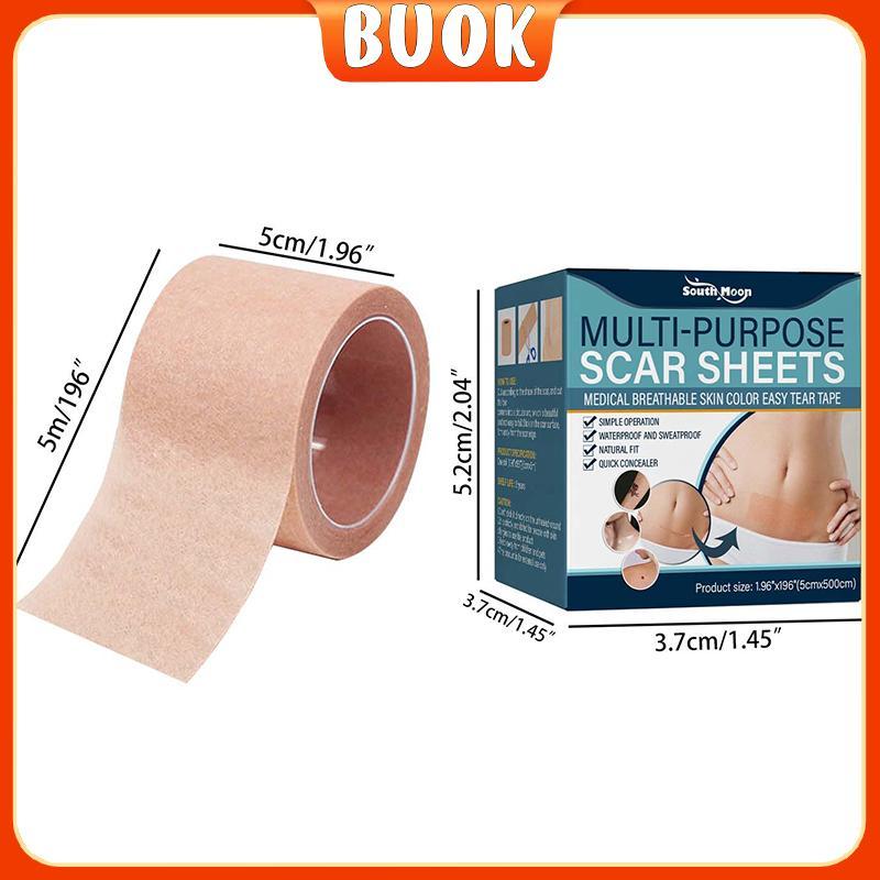 BUOK 1 ม้วนสีผิวโทนคอนซีลเลอร์ Tattoo Stiers Cover Up Tattoo Burn Scar Birthmark ที่มองไม่เห็น Patch