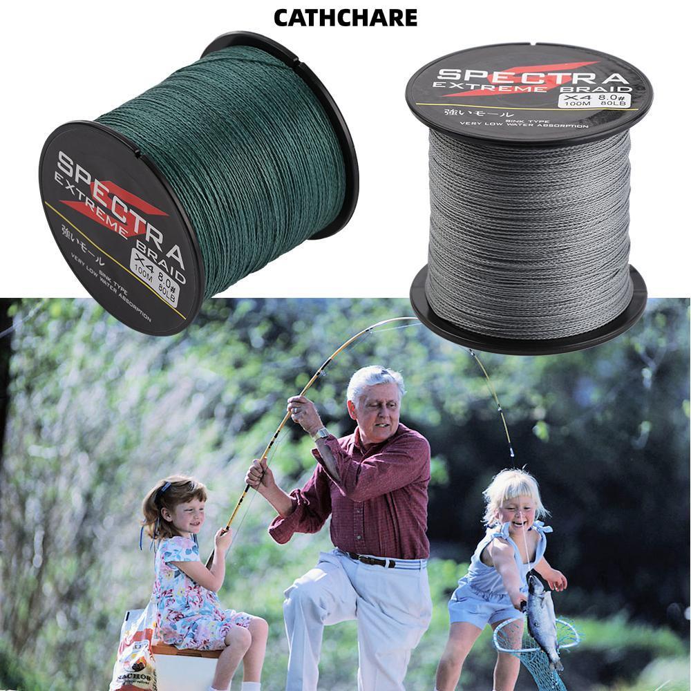 CATHCHARE294 6-80LB 4 Strands PE Braided Strong Multifilament Thread