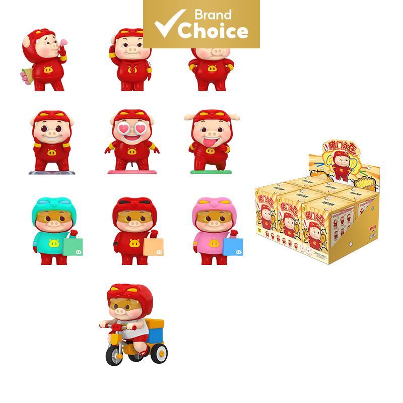 TOPTOY ซีรีส์ GG Bond Pig Clan Forever ฟิกเกอร์กล่องสุ่ม (12.0 x 7.3 x 4.8)