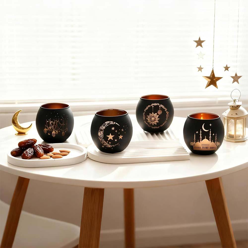 4 PCS Ramadan Tealight Candle Holders