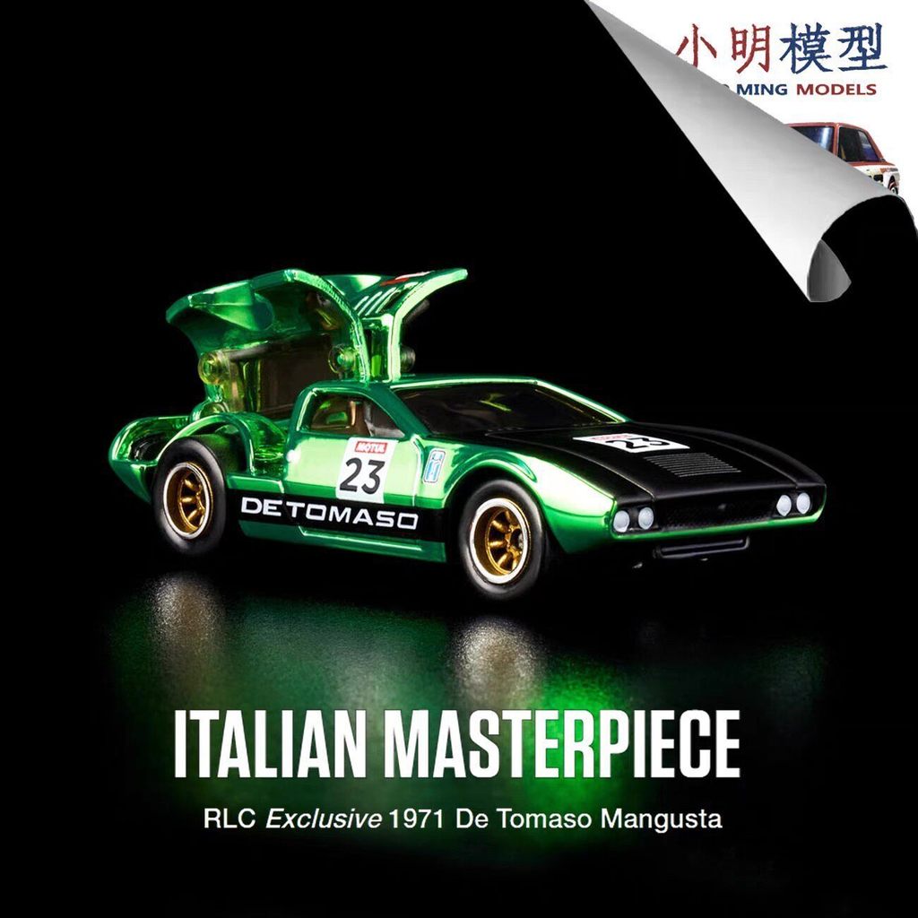 Hot Wheels rlc 1/64 detomaso detomaso mangusta Owing Gate Racing Sports Car ยี่ห้อใหม่พร้อมสต็อก