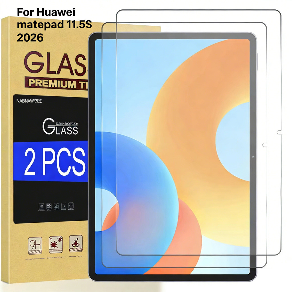 ฟิล์มกระจก พร้อมบล็อคติดตั้ง For Huawei Matepad 11.5S 2026 2025 Matepad 11.5 Air 11.5 pro11/10.9นิ้ว