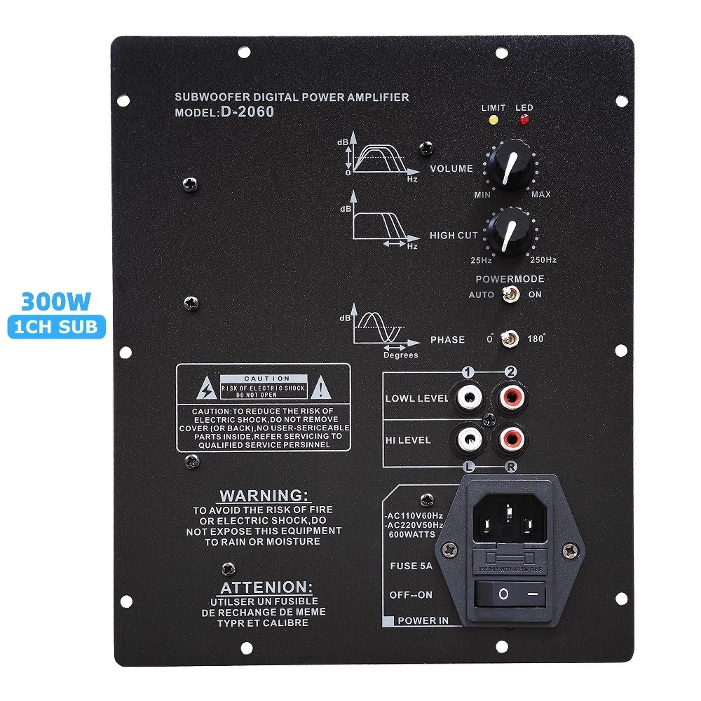220V 300W 150W Heavy Subwoofer Digital Power Amplifier Board Active Power Amplifier Board Pure Bass 