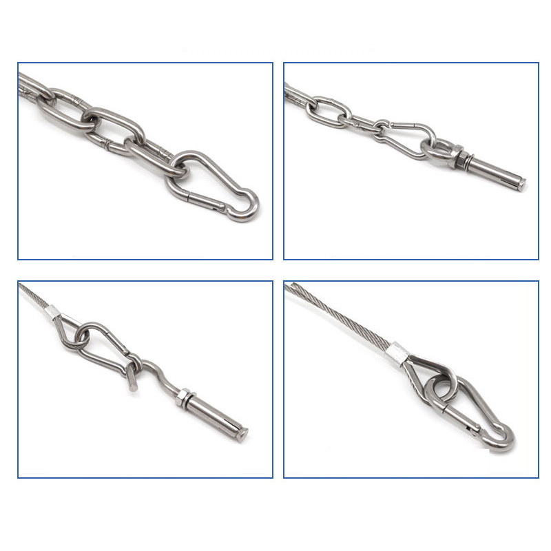 คาราบิเนอร์ M4 M5 M6 M8 M10 เหมาะกับ ไต่เขา โยคะ ฟิตเนส Carabiner Snap Hook ราคา ถูกที่สุด ดีลบีเคเค แกลเลอรีภาพที่ 9