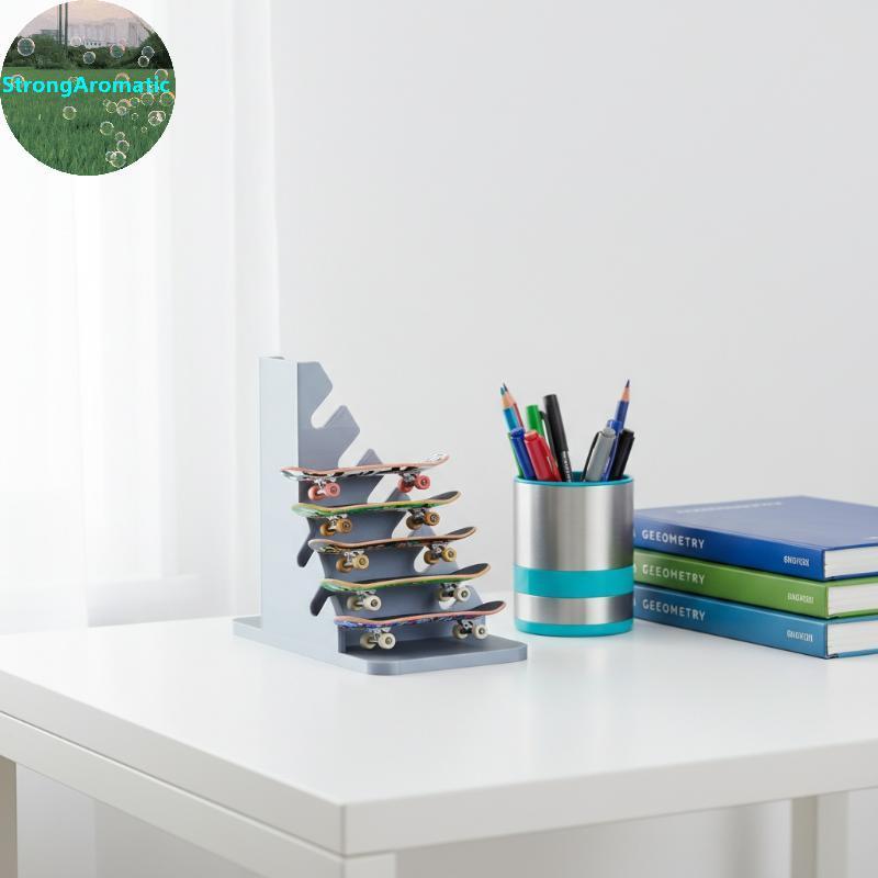 StrongAromatic Finger Skateboard Storage Ra Finger Skateboard Organizer Finger Skateboard Desktop Di