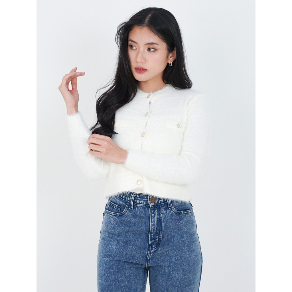 ADA - Hairy Blouse กระดุมเต็ม #F104