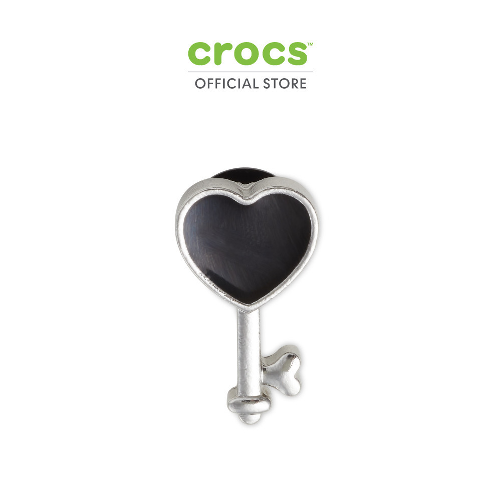 CROCS ตัวติดรองเท้า JIBBITZ™ SILVER AND BLACK HEART KEY รุ่น 10014906 - MULTI COLOR