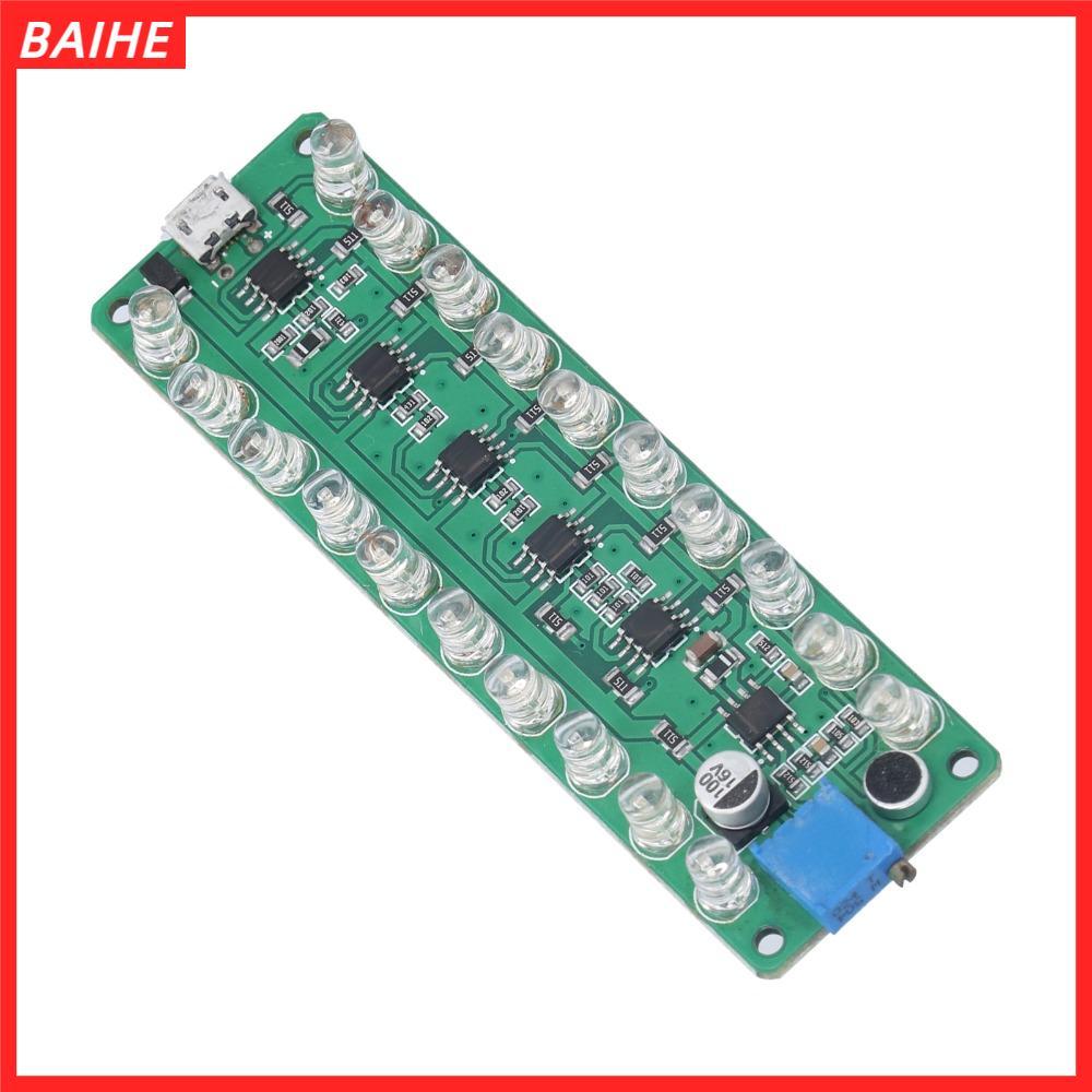 BAIHE VU Meter,จอแสดงผล LED ย้อนกลับการเชื่อมต่อป้องกัน LED VU Meter, LED ระบุเสียงควบคุมแสง LED VU 