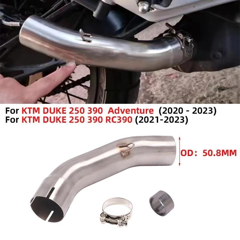 สำหรับ KTM DUKE 250 390 RC390 KTM250 KTM390 ผจญภัย ADV 2020 - 2023 รถจักรยานยนต์ท่อไอเสียกลางลิงค์ท่