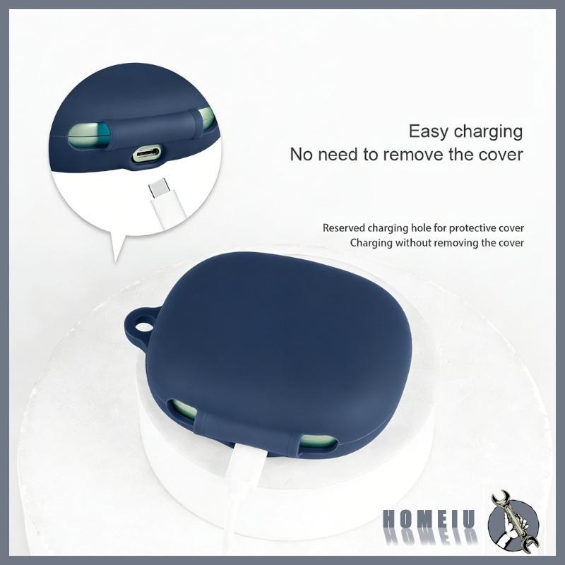 HOMEIU เคสซิลิโคนหูฟัง Shock Absorption ป้องกันฝุ่นสําหรับ Crossky R50 หูฟัง