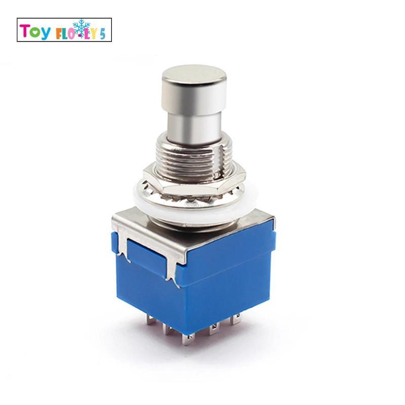 [Flurishroly5] เอฟเฟกต์กีตาร์ Footswitch Stomp Knob Pedal 3PDT 9pin Switch สําหรับ Multi Effect Peda