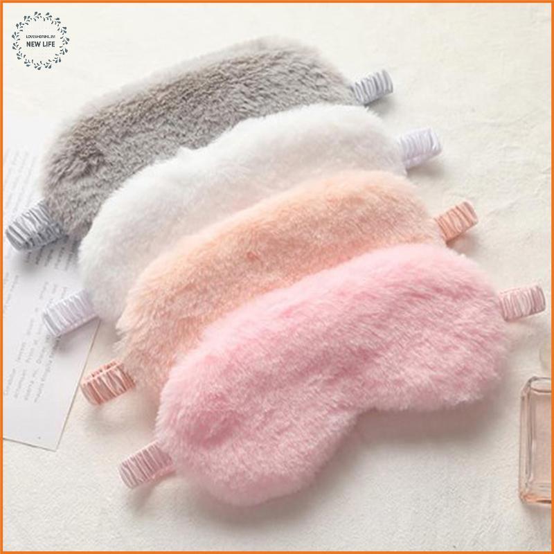 [LS] Sleeping Mask Sleeping Blindfold Soft Plush Eye Masks Cute Love Cloud Eye Cover Plush Mask Eyep