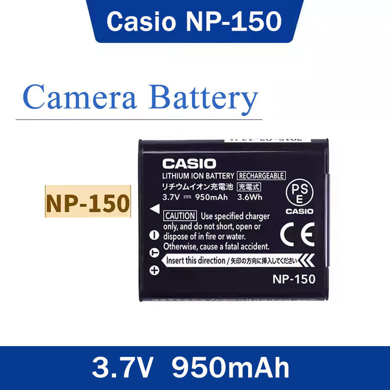 แบตเตอรี่กล้อง สำหรับ Casio NP-150 สำหรับ GZE-1 EX-TR300 TR350S TR500 TR600 (ไม่มีกล่อง)