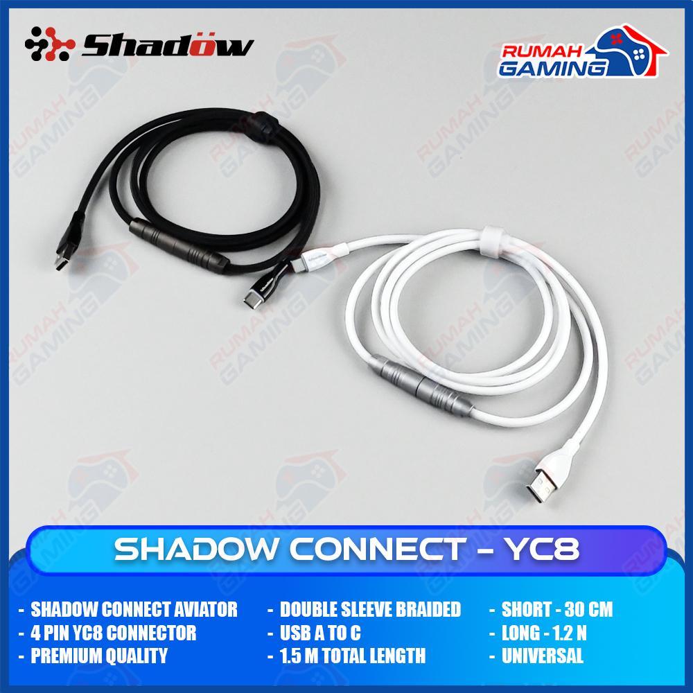 Shadow Connect - YC8 - สายเคเบิลตรง - สายถักแขนคู่ระดับพรีเมียม - ขั้วต่อ YC8