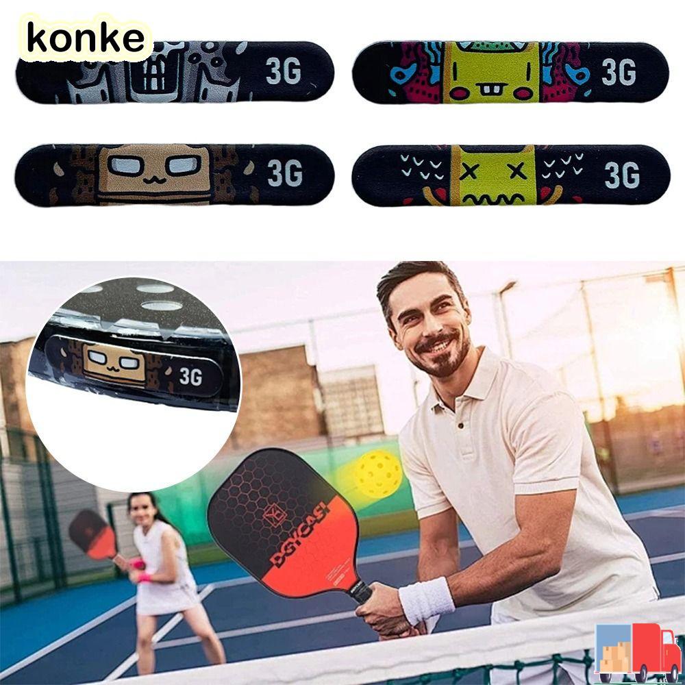 KONKE 6PCS สติกเกอร์ถ่วงน้ำหนักสำหรับไม้เทนนิส คุณภาพสูง 3g ใช้ได้กับ Pickleball และแบดมินตัน