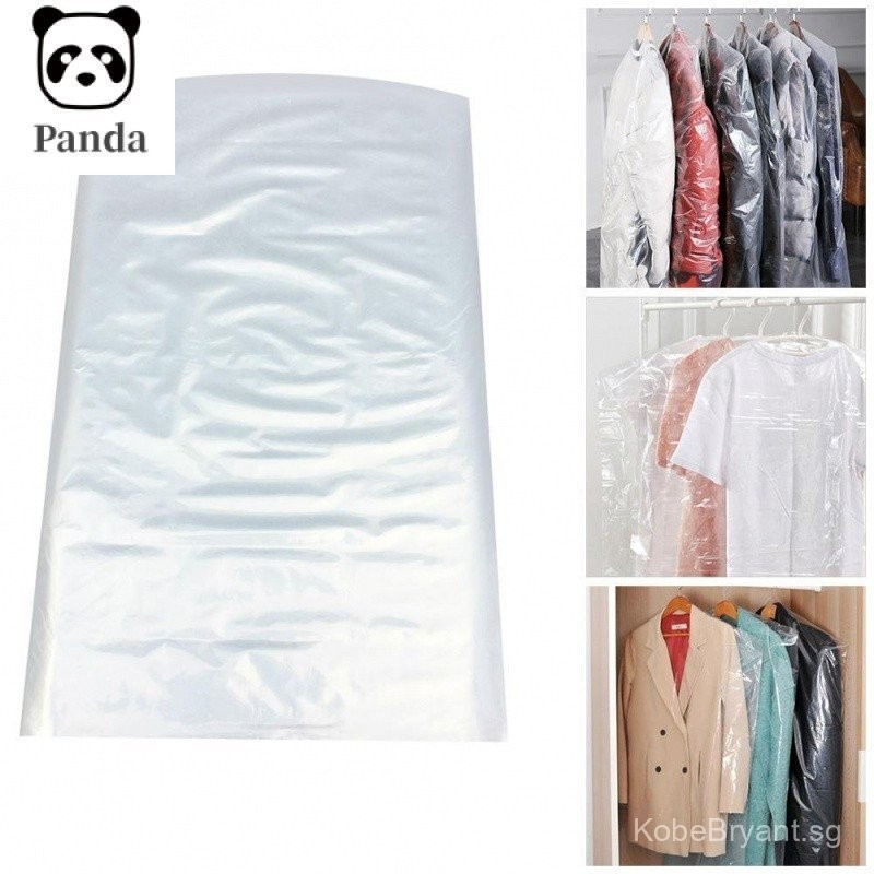 50ชิ้นพลาสติกใสPolytheneเสื้อผ้าปกซักแห้งชุดกระเป๋าเสื้อผ้าA9M6 38FK