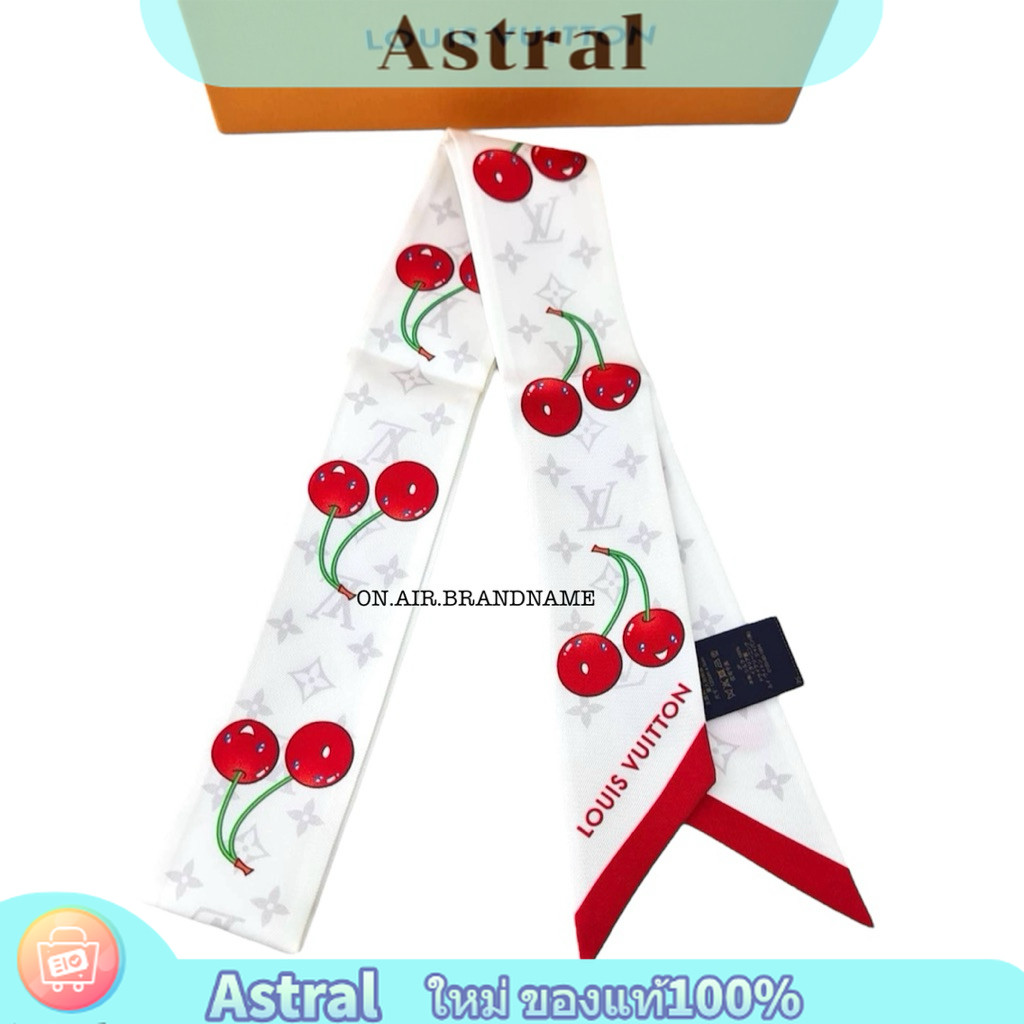 New LV x TM cherry twilly bandeau ผ้าสารพัดประโยชน์