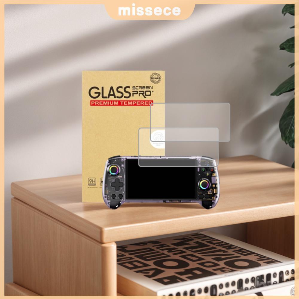 2 ชิ้น 9H HD กระจกนิรภัยป้องกันรอยขีดข่วนป้องกันหน้าจอสําหรับ Anbernic RG557