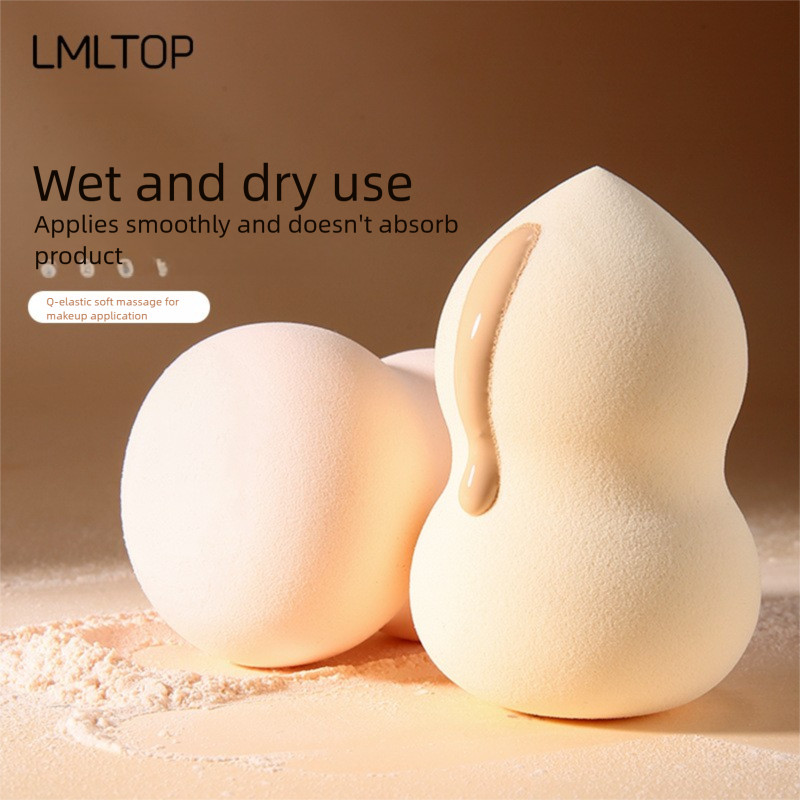 Skin-Friendly Beauty Egg Gourd Diagonal Cut Water Drop Puff Wet Dry Makeup Puff