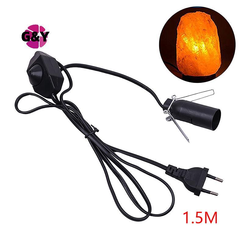 G & Y สําหรับเกลือ Ro Lava โคมไฟ 1.5M สายไฟพร้อม Dimmer ON OFF Switch คลิปโลหะ E14 ฐาน Hanglamp ผู้ถ