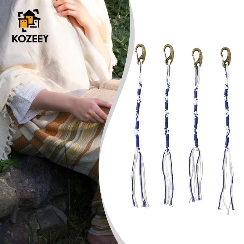 KOZEEY 4 ชิ้นชาวยิวแบบดั้งเดิม Tzitzits ชุด Tzitzits พู่แขวน Hooksfor ผู้ปกครองเพื่อนร่วมงาน