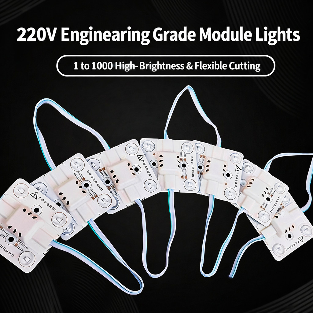 220V LED โมดูลความสว่างสูง Signboard Lightbox LED โดยตรง 220V ไม่มีหม้อแปลงตัดยืดหยุ่น