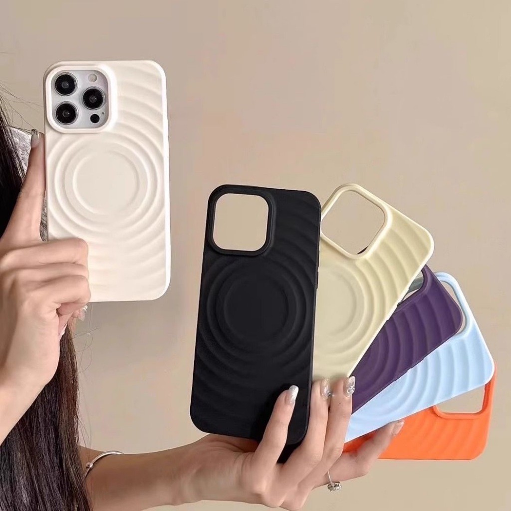 🔥🌞 เคสiPhone เทรนด์แม่เหล็กดวงตะวัน เคส iPhone 16/15 Pro Max/14/13/12/11/XSMAX– ฟิล์มTPU คุ้มครอง ฟิล์มTPU นุ่ม